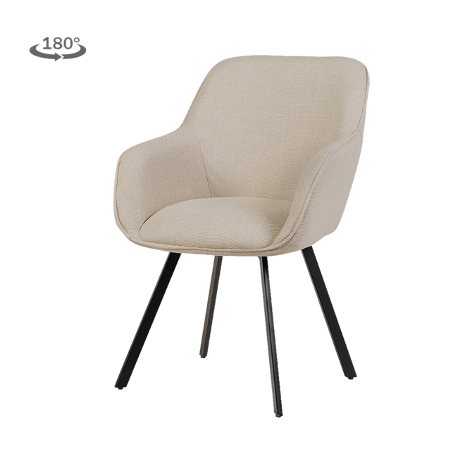 Borgo Armstoel - Bjorn 24 beige (draaibaar)