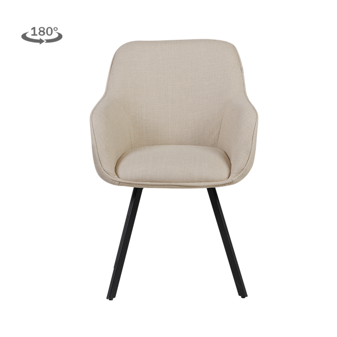 Borgo Armstoel - Bjorn 24 beige (draaibaar)