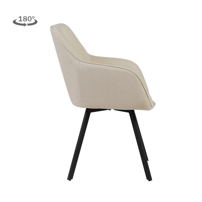Borgo Armstoel - Bjorn 24 beige (draaibaar)
