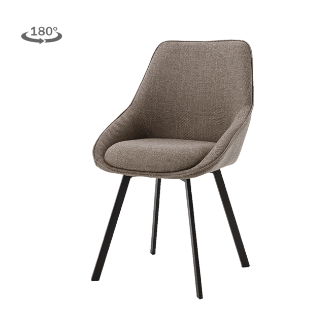 Borgo Sidechair - Bjorn 34 beige-grey (swivel)