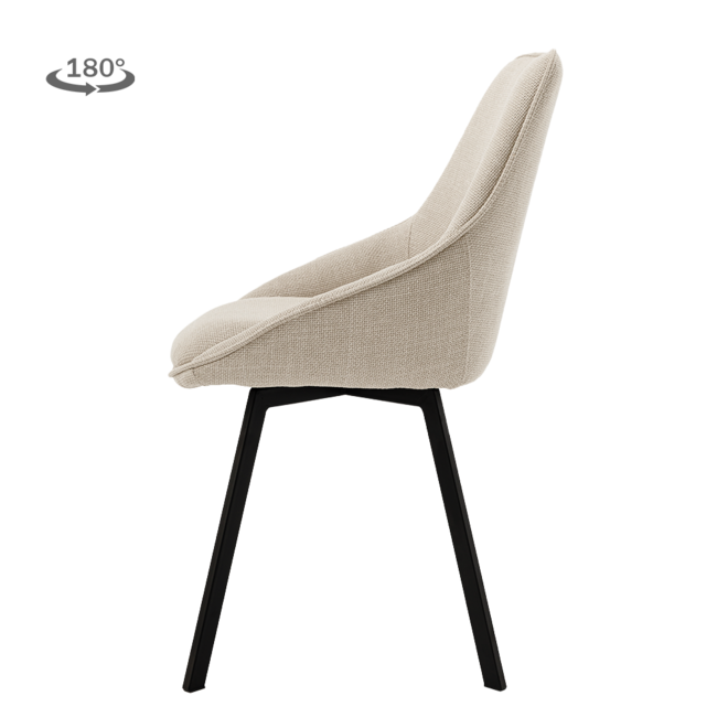 Borgo Sidechair - Bjorn 24 beige (swivel)