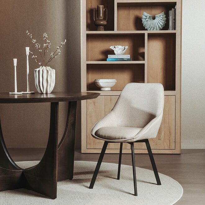 Borgo Sidechair - Bjorn 24 beige (swivel)
