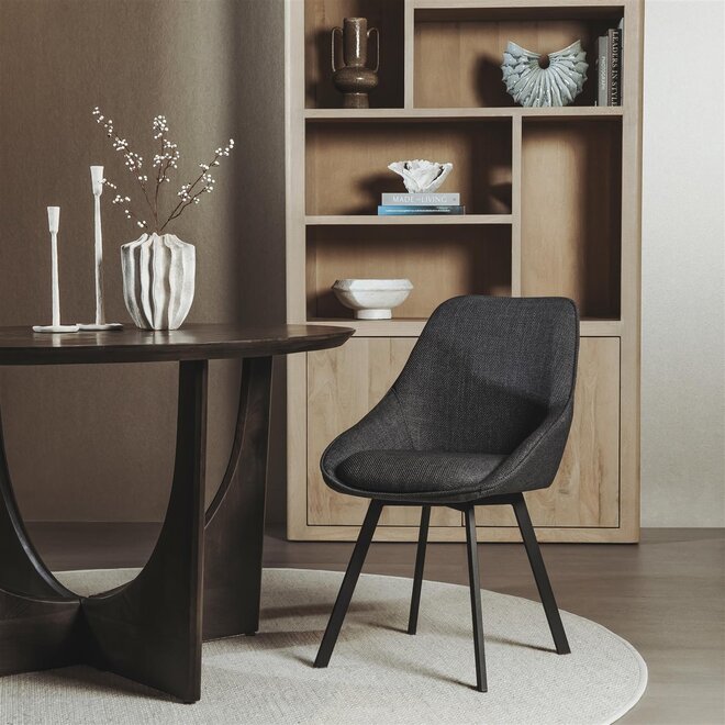 Borgo Sidechair - Bjorn 19 anthracite (swivel)