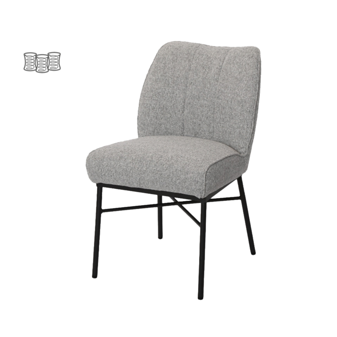 Barzio Stoel - Oasis 40 Ashgrey