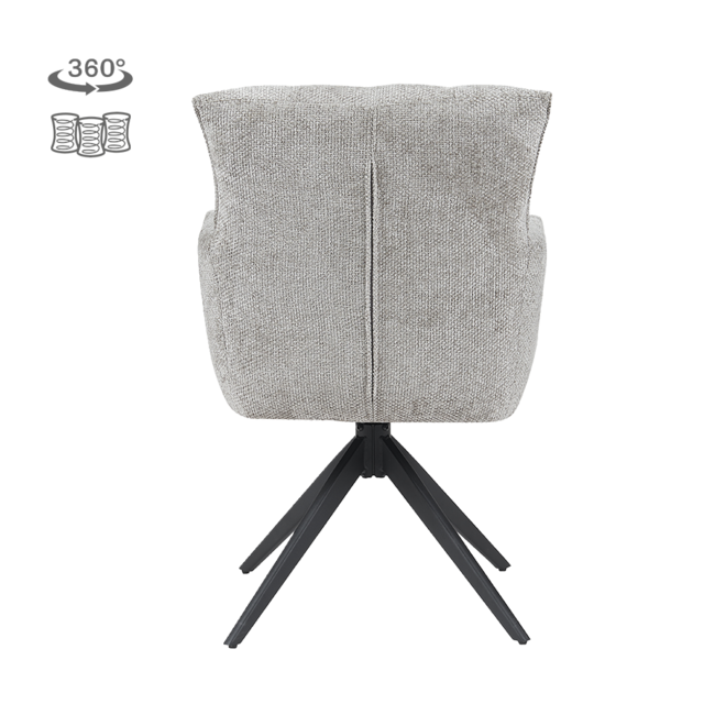 Bardi Armstoel - Haga 09 Silver (draaibaar)
