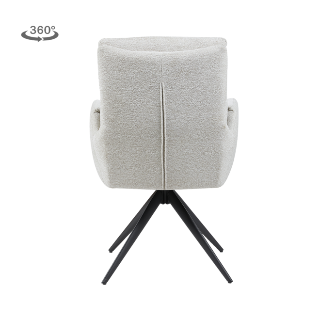 Varzo Armstoel - Toro 25 cream (draaibaar)
