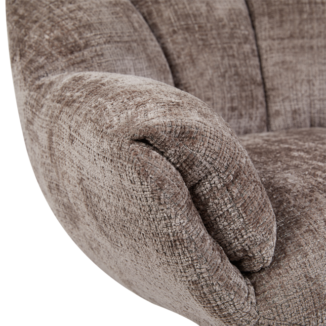 Force Fauteuil met voetenbank - Cremona 24 clay (draaibaar)
