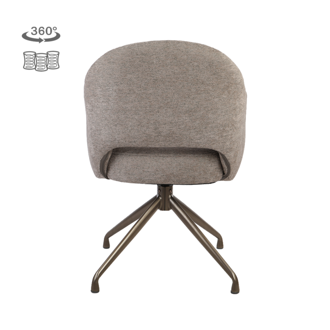 Porto Armstoel - Toro 45 mocca - Anodic (draaibaar)
