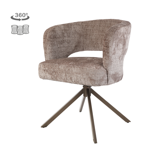 Mura Armstoel - Cremona 24 clay - Anodic (draaibaar)