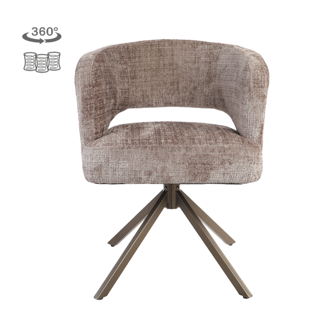Mura Armstoel - Cremona 24 clay - Anodic (draaibaar)