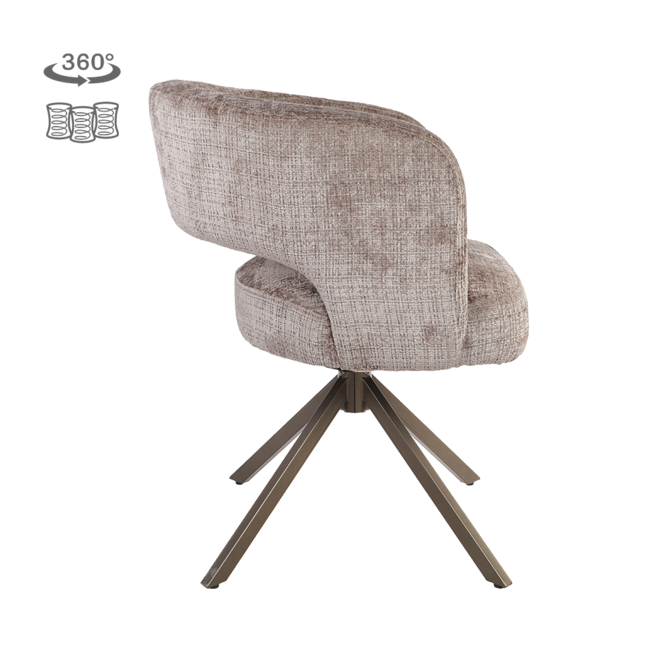 Mura Armstoel - Cremona 24 clay - Anodic (draaibaar)