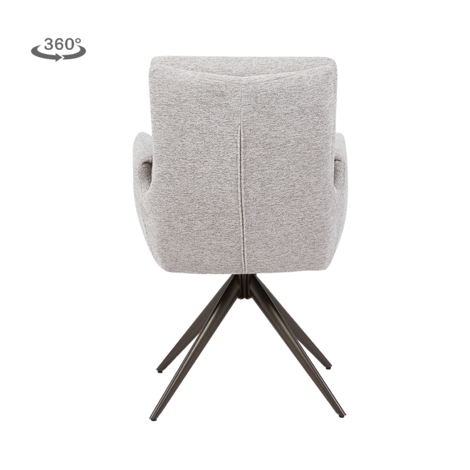 Varzo Armstoel - Toro 35 beige - Anodic (draaibaar)