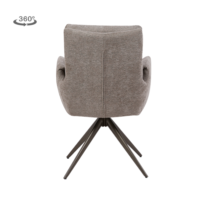 Varzo Armstoel - Toro 45 mocca - Anodic (draaibaar)