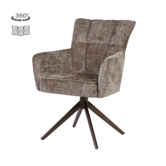 Bardi Armstoel - Cremona 24 clay - Anodic (draaibaar)