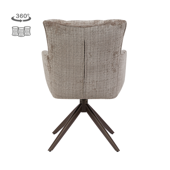 Bardi Armstoel - Cremona 24 clay - Anodic (draaibaar)