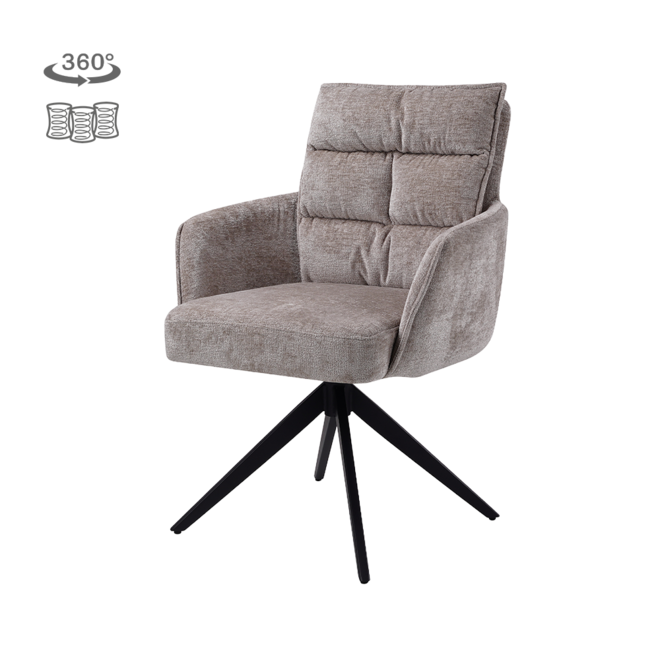 Rosora Armstoel - HZ6068-04 beige (draaibaar)