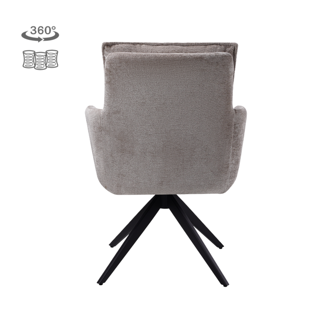 Rosora Armstoel - HZ6068-04 beige (draaibaar)