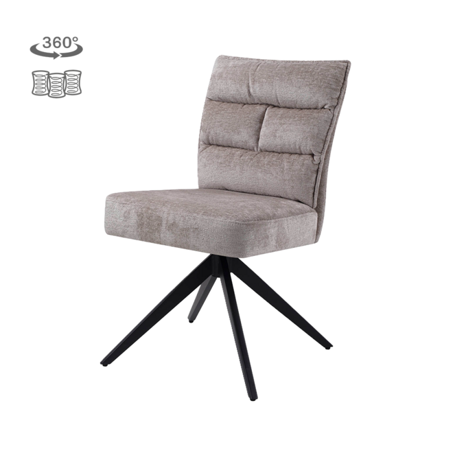 Rosora Stoel - HZ6068-04 beige (draaibaar)