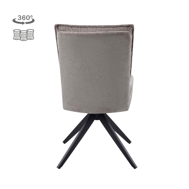 Rosora Stoel - HZ6068-04 beige (draaibaar)