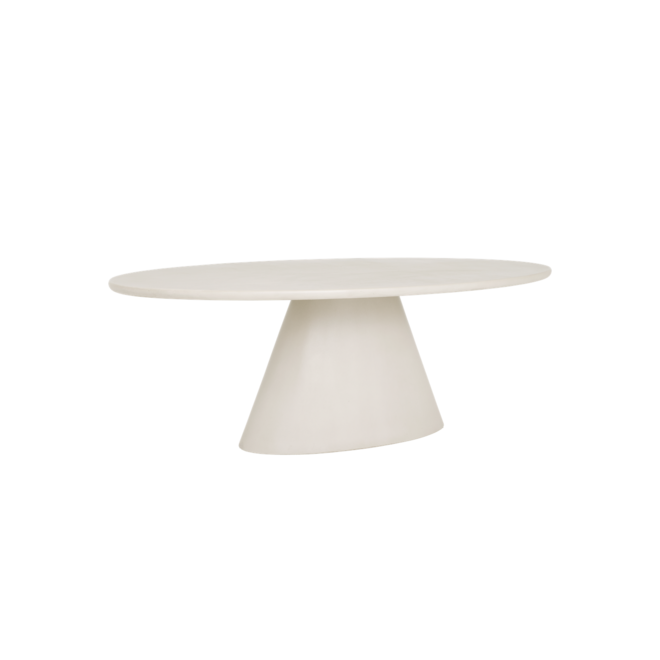 Mello Eetkamertafel ovaal wit 240 cm