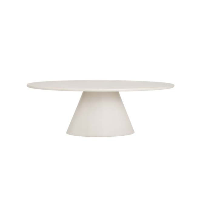 Mello Eetkamertafel ovaal wit 240 cm