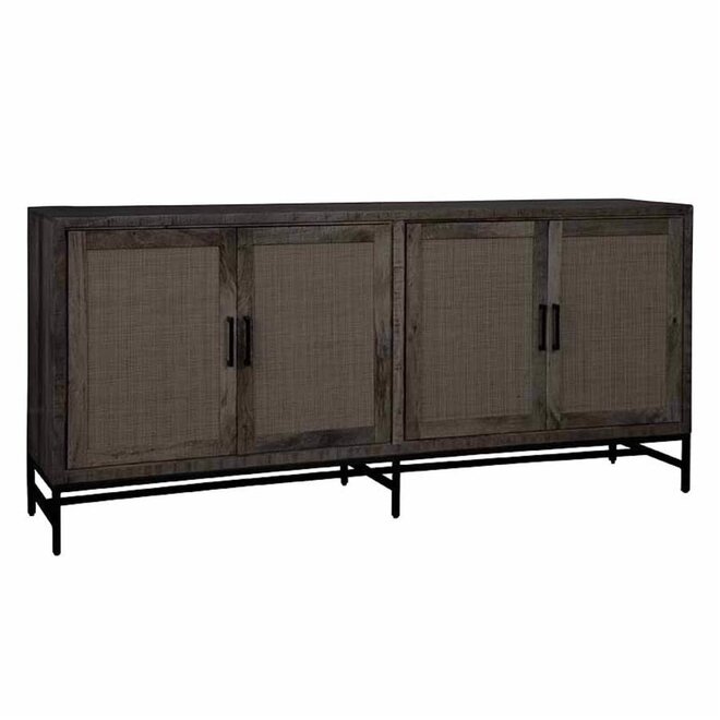 Carini Dressoir zwart 200 cm