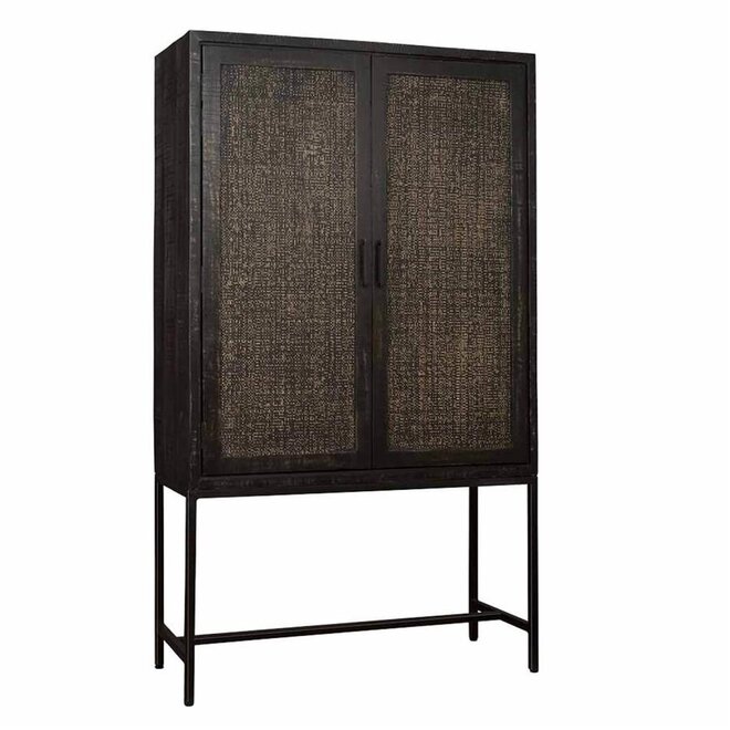 Carini Opbergkast zwart 110 cm