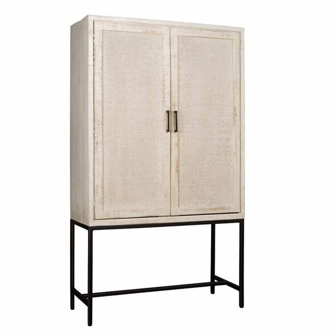 Carini Opbergkast gebroken wit 110 cm