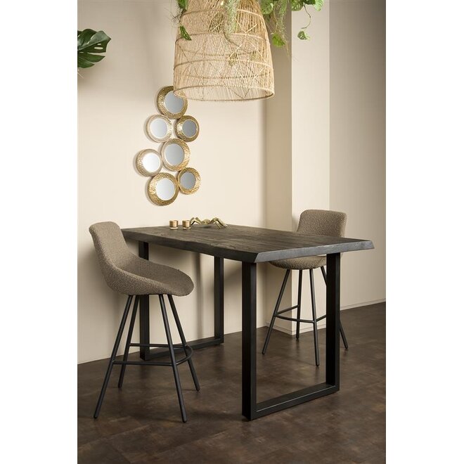 Ultimo Bartafel zwart 160 cm