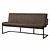 Ferro Bankje - fabric Savannah dark brown