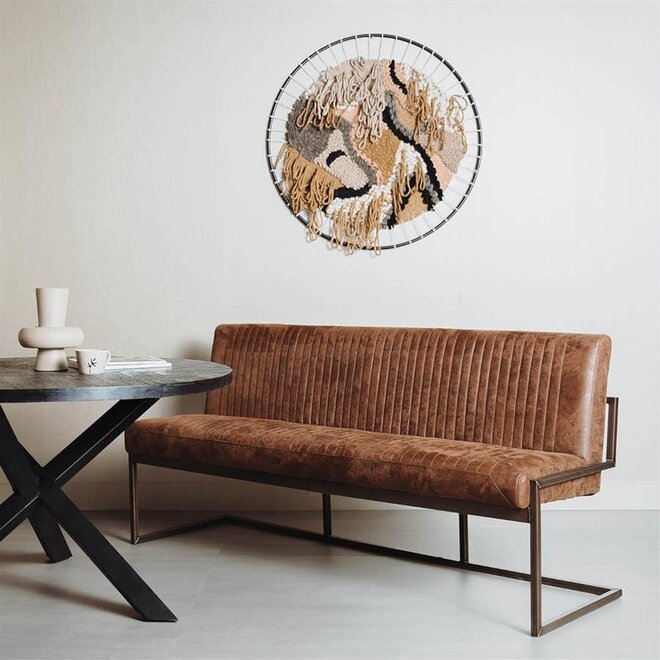 Ferro Bankje - fabric Savannah light brown