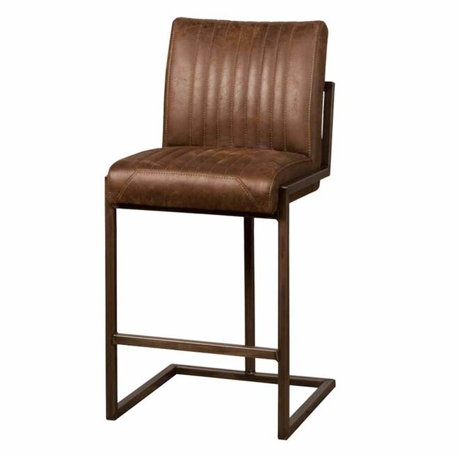 Ferro Barstoel - fabric Savannah dark brown
