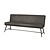 Belmonte Bankje 155 - fabric Cherokee 1 grey
