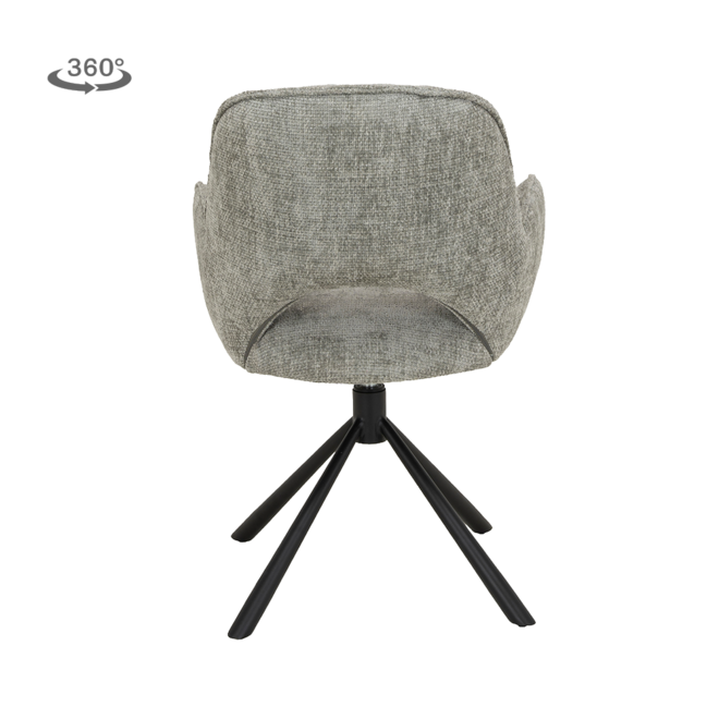 Isola Armstoel - Haga 09 silver (draaibaar)