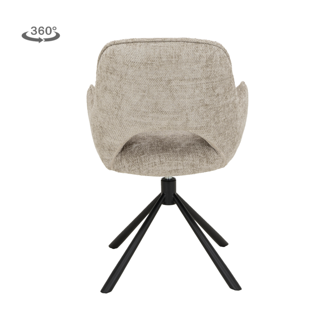 Isola Armstoel - Haga 30 beige (draaibaar)