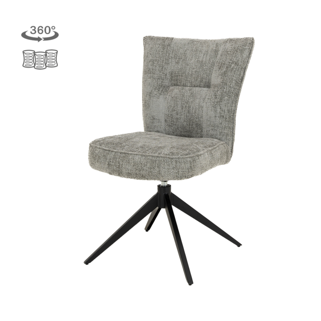 Bardi Stoel - Haga 09 silver (draaibaar)