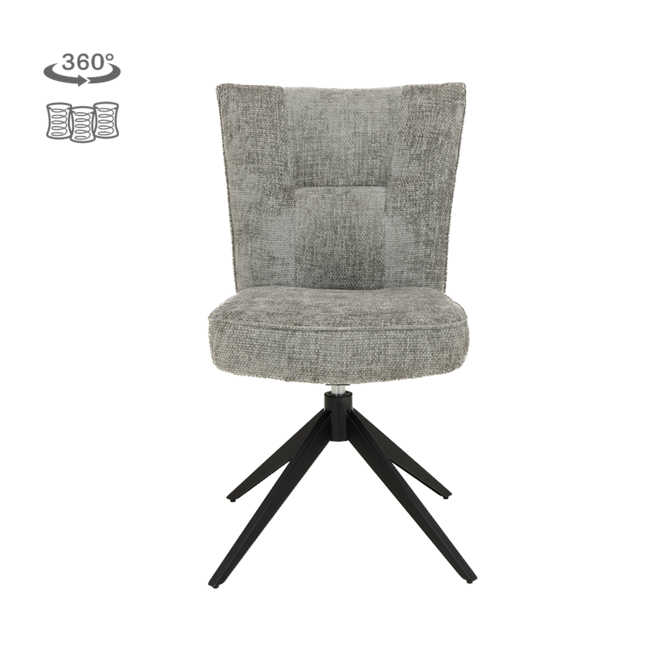 Bardi Stoel - Haga 09 silver (draaibaar)