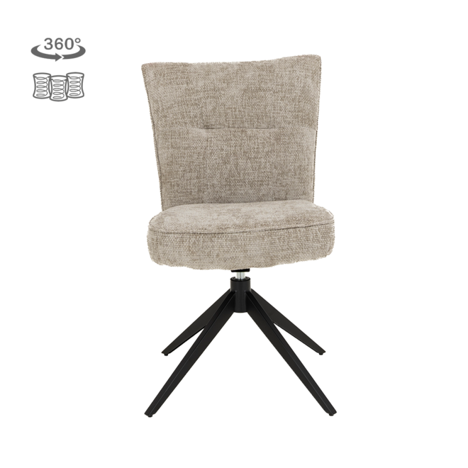Bardi Stoel - Haga 30 beige (draaibaar)