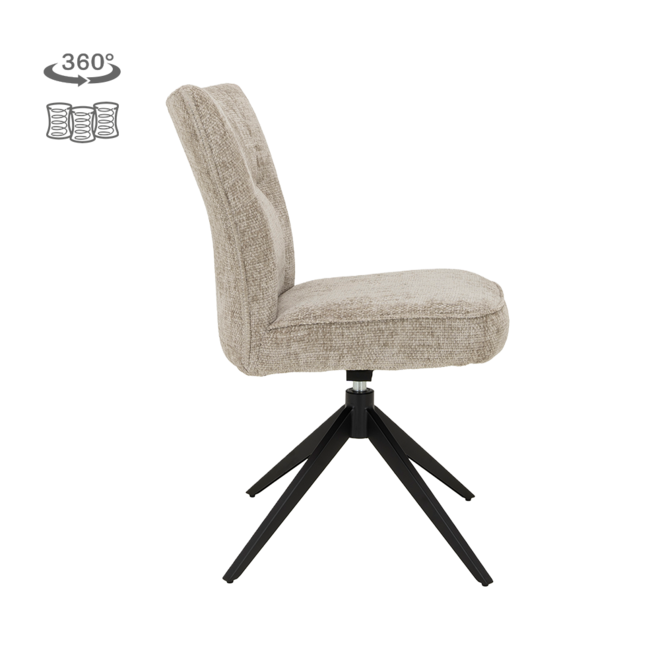 Bardi Stoel - Haga 30 beige (draaibaar)