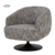 Barga Fauteuil - fabric TED 8 white-grey (draaibaar)