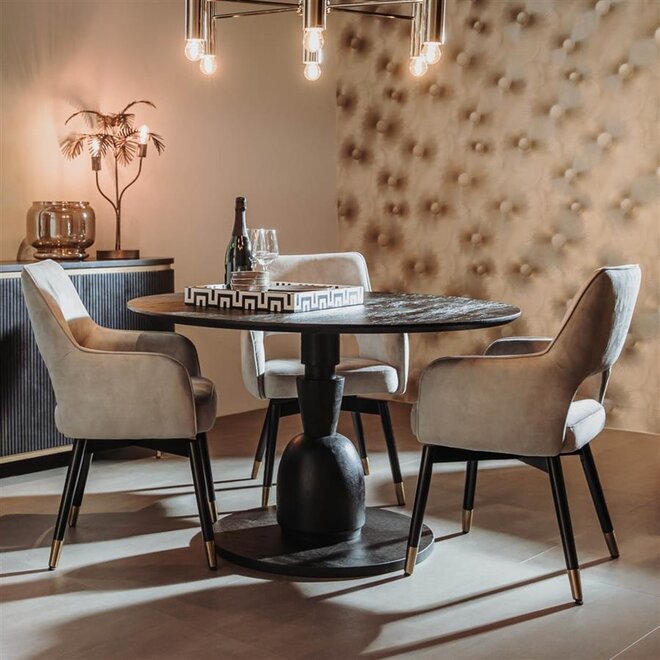 Brunello Eetkamertafel rond 130 cm