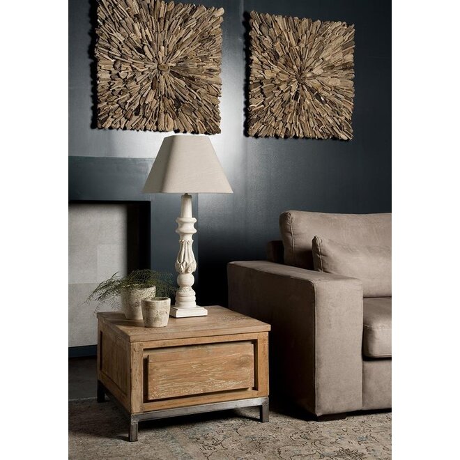 Venetie Bijzettafel vierkant 60 cm