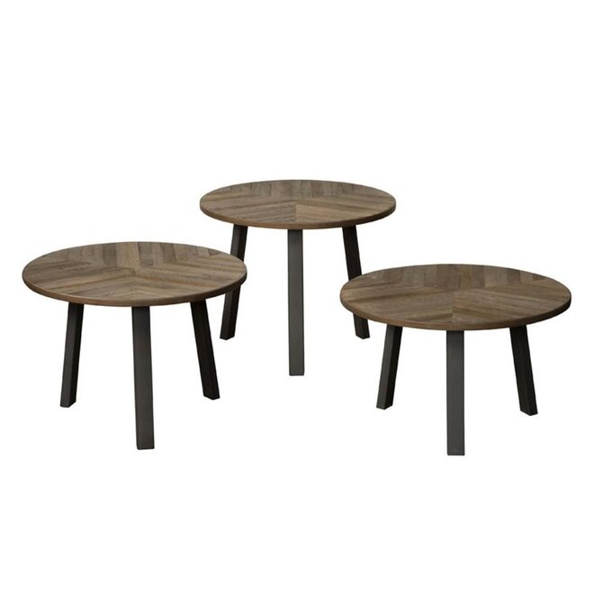 Lazio Bijzettafel set rond 55 cm