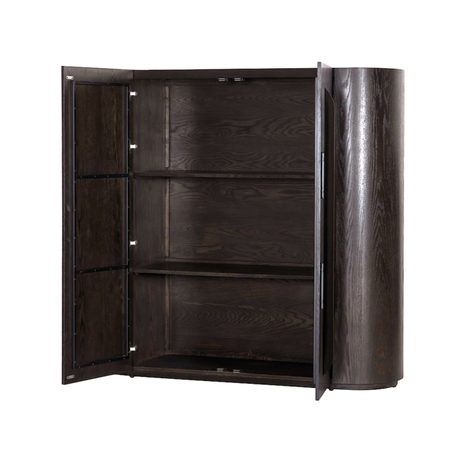 Allure Opbergkast donkerbruin 150 cm