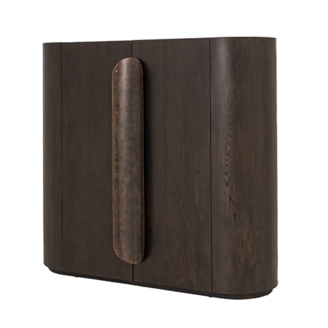 Allure Opbergkast donkerbruin 150 cm
