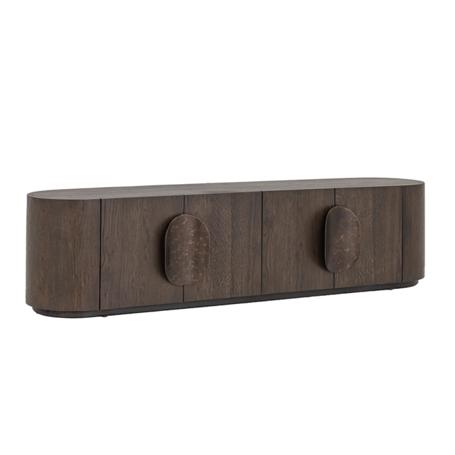 Allure TV-meubel donkerbruin 210 cm
