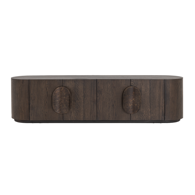 Allure TV-meubel donkerbruin 210 cm