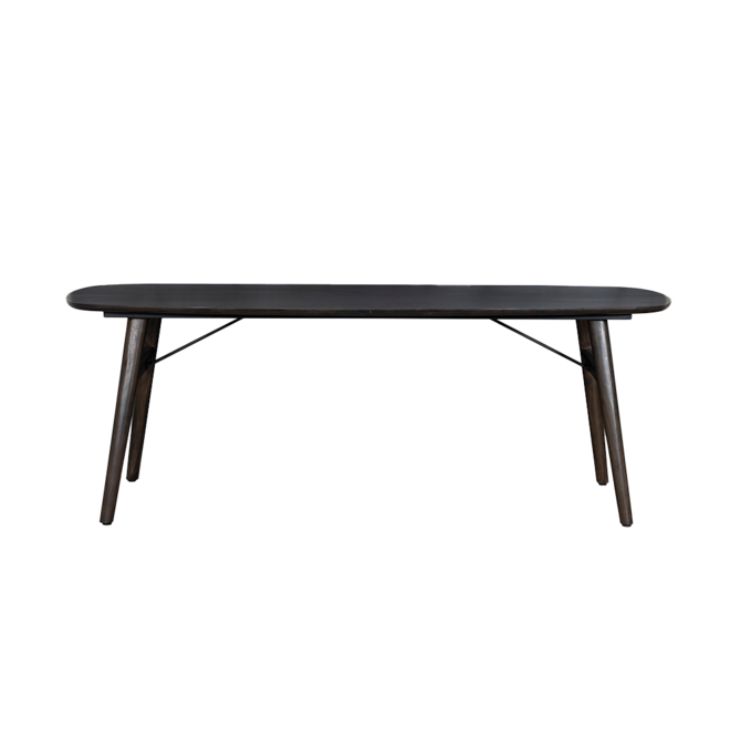 Aura Eetkamertafel espresso deens ovaal