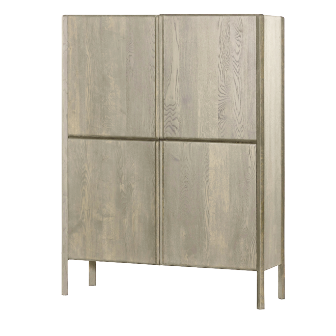 Amalfi Opbergkast white wash 120 cm