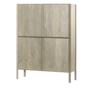 Amalfi Opbergkast white wash 120 cm